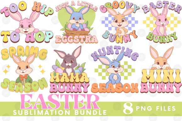 Easter Bundle Png Bunny Spring Tumbler: Graphics & Illustrations