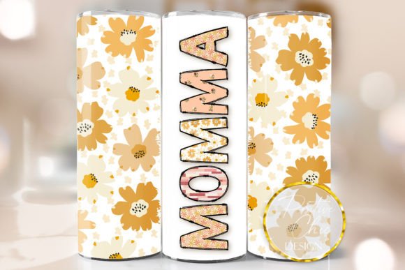 Momma Floral Tumbler Wrap: Graphics & Crafts for Mother’s Day