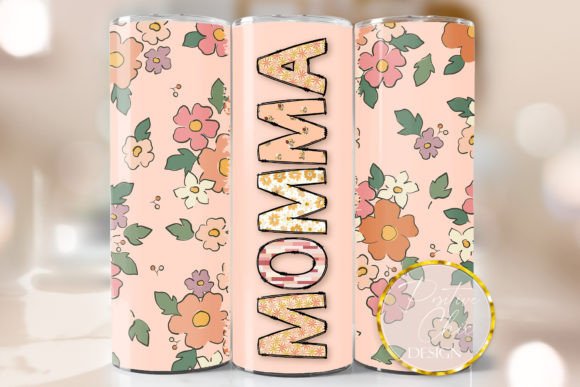 Momma Mothers Day Skinny Tumbler Wrap: Graphics for Crafts