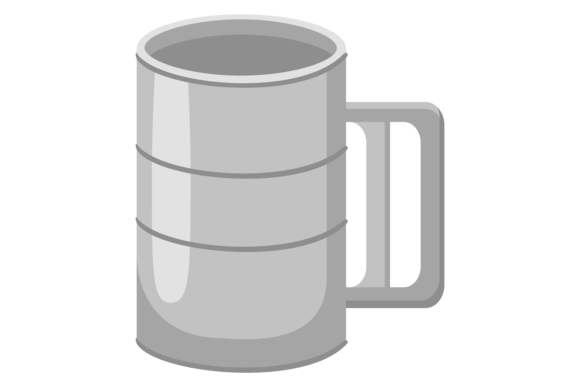 Sifting Cup for Flour Graphics & Illustrations