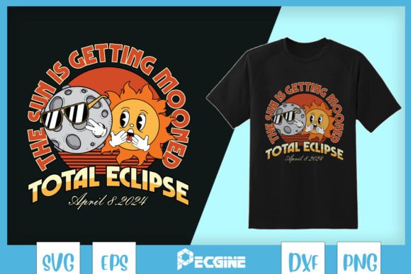 Total Solar Eclipse Chase 2024 SVG: Graphics & T-Shirt Designs